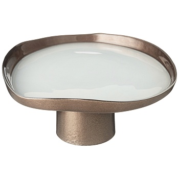 БЛЮДО НА НОЖКЕ "PRO-STYLE" BLUE D=16СМ