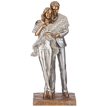 СТАТУЭТКА "ВЛЮБЛЕННЫЕ" 11,5*9*22,5 СМ. СЕРИЯ "ФЬЮЖН" (КОР=12ШТ.)