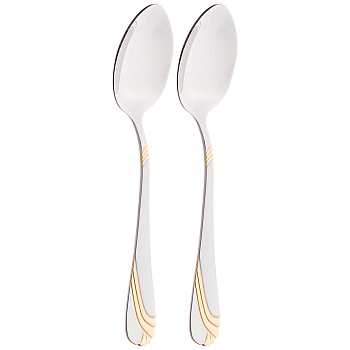 НАБОР ЧАЙНЫХ ЛОЖЕК AGNESS, 2 ШТ ДЛИНА 14 СМ, МАЛ. УП. = 40 ШТ