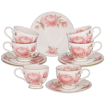 ЧАЙНЫЙ НАБОР  LEFARD "АСТРА" НА 6 ПЕР. 12 ПР. 250 МЛ (КОР=8НАБ.)