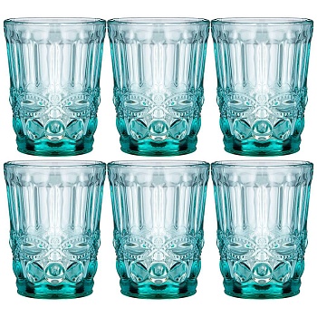 НАБОР СТАКАНОВ "СЕРПЕНТИНА" ИЗ 6ШТ. СЕРИЯ "MUZA COLOR" 270МЛ. / В=10 СМ (КОР=6НАБ.)