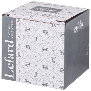 КРУЖКА СТЕКЛЯННАЯ С ФАРФОРОВЫМ СИТОМ LEFARD ТЮЛЬПАНЫ 420 МЛ